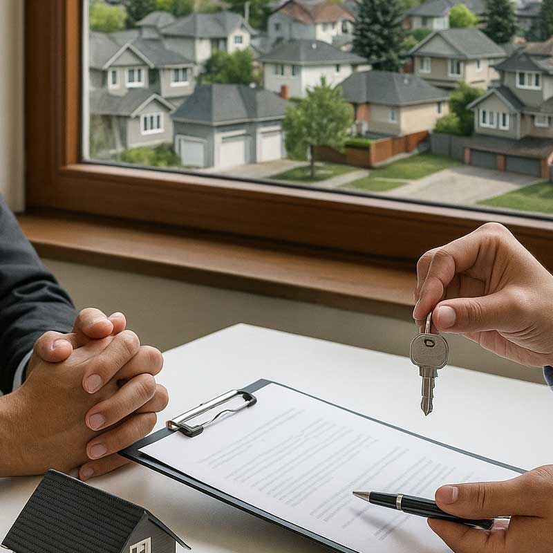 Calgary residential real estate lawyer handling home purchase and sale transactions
